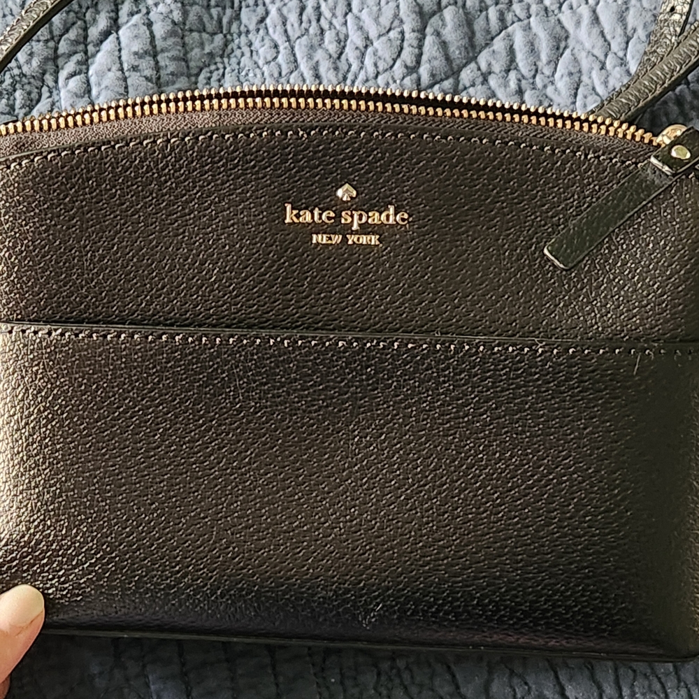 Kate Spade Black Pebbled Leather Crossbody